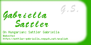 gabriella sattler business card